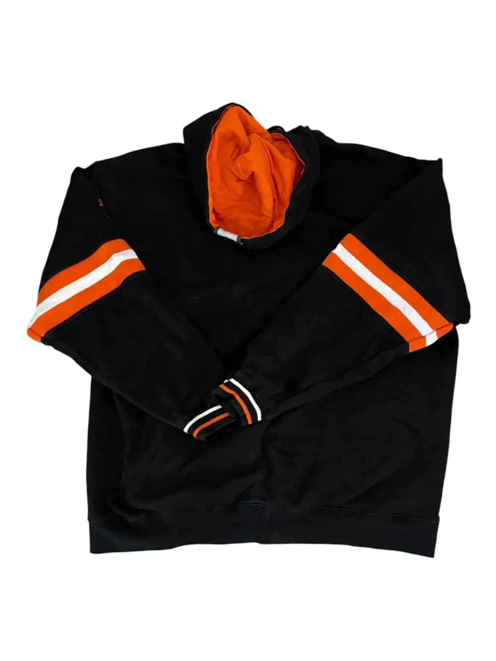 Vintage 2003 Harley-Davidson Black Orange Hoodie Men’s XL - Picture 2 of 6